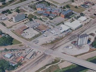Topeka City, KS, USA (2024) 3D Model