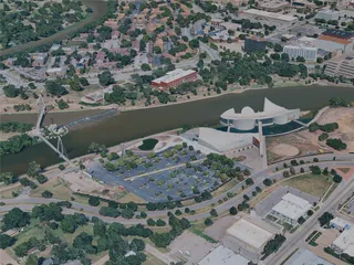 Wichita City, KS, USA (2024) 3D Model