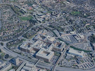 Nottingham City, UK (2025) 3D Model