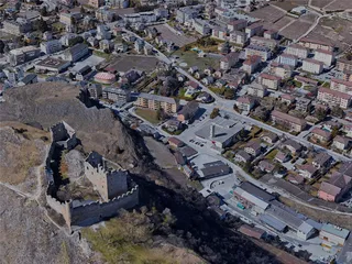 Sion City, Switzerland (2023) 3D Model
