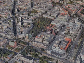Szczecin City, Poland (2023) 3D Model