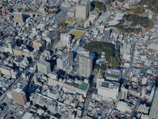 Utsunomiya City, Japan (2025) 3D Model