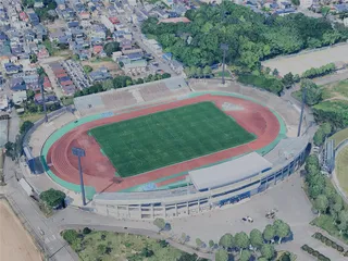 Akita City, Japan (2025) 3D Model