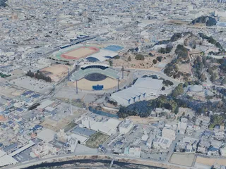 Himeji City, Japan (2025) 3D Model