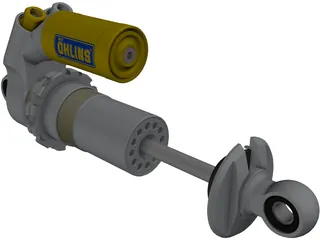 Ohlins 25MKII FSAE Stroke Damper 3D Model preview