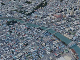 Aomori City, Japan (2025) 3D Model preview