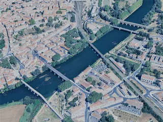 Beziers City, France (2025) 3D Model preview
