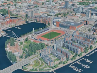 Tampere City, Finland (2025) 3D Model preview