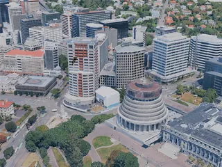 Wellington City, New Zealand (2025) 3D Model preview