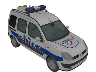 Renault Kangoo Police 3D Model