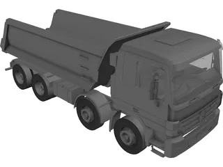 Mercedes-Benz Actros Dumper 3D Model