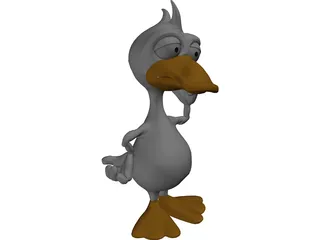 Duck Cartoon 3D Model