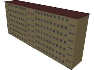 Houseblock Building 3D Model