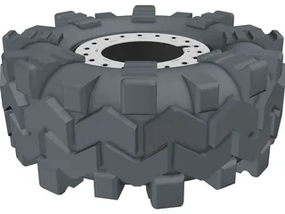 Interco TSL SX on Beadlock Wheel 3D Model