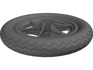 Wheel 12 Inch 3D Model