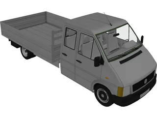 Volkswagen LT Truck Double Cab 3D Model