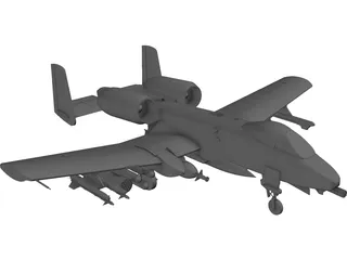 A-10 Warthog 3D Model