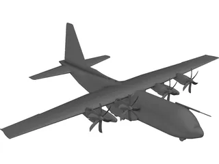 Lockheed C-130 Hercules 3D Model