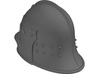 Helmet Italian Sallet 3D Model