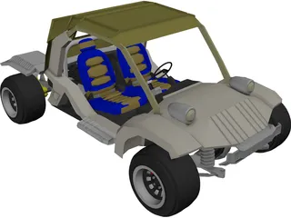 Racing Car 4x4 3D Model