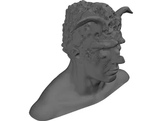 Monster Head 3D Model