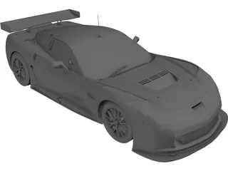 Chevrolet Corvette C6-R 3D Model