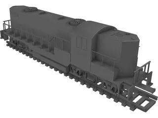 Santa Fe Toy Train 3D Model