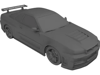 Nissan Skyline R34 GT-R Nismo Z-Tune 3D Model