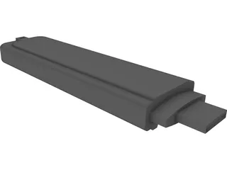 USB Flash Drive 3D Model