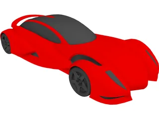 Super Car Concept 3D Model