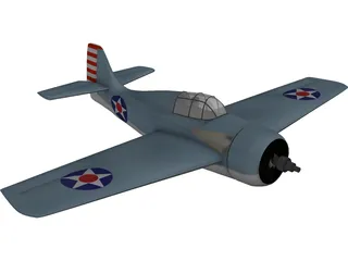 F4F-4 Wildcat 3D Model