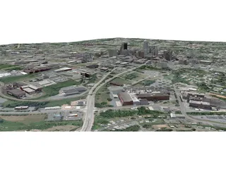 Winston-Salem City 3D Model