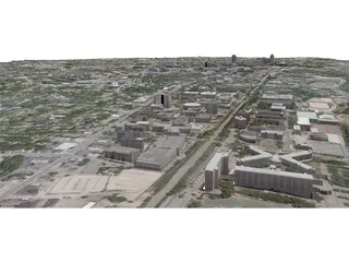 Raleigh City 3D Model