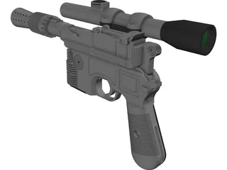 Star Wars DL-44 Blaster 3D Model