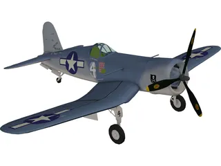 F4U Corsair 3D Model