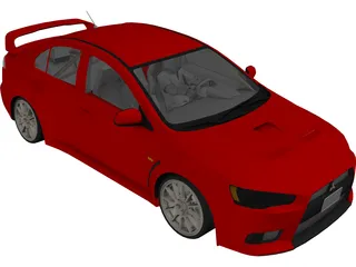 Mitsubishi Lancer Evo X (2008) 3D Model