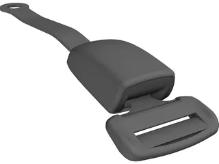 Seat Belt Buckle 3D Model