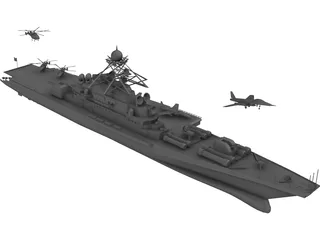 Aircraft Carrier KBNS 3D Model