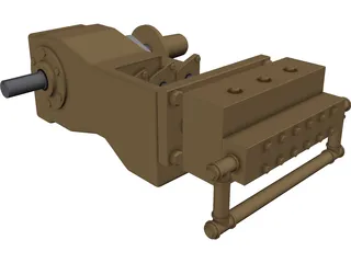 High Pressure Waterblasting Pump 3D Model