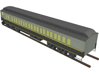 Canadian Parlor Car 3D Model