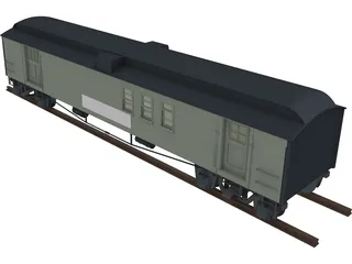 Canadian Mail Car 3D Model