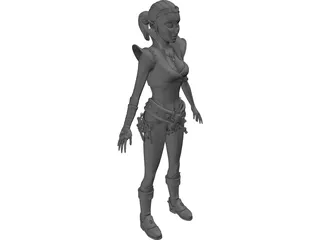 Witch Girl 3D Model