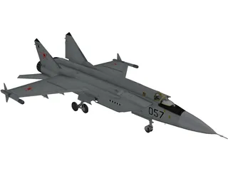 MiG-31A Foxhound 3D Model