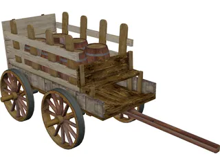 Cart of Barn 3D Model