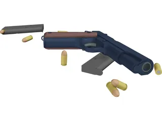 M1911 Load Out 3D Model