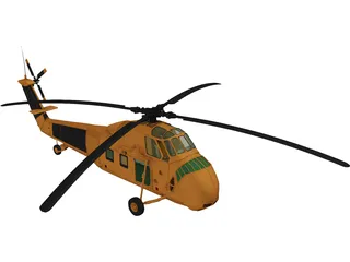 Sikorsky HUS-1 Seahorse 3D Model