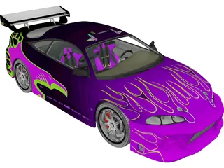 Mitsubishi Eclipse [Tuned] 3D Model