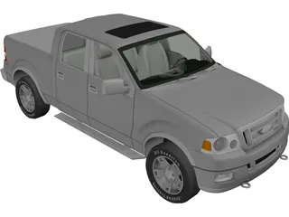Ford F-150 Crew Cab (2006) 3D Model