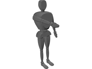 Anthropomorphic Man 3D Model