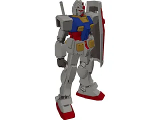 Gundam rx78 3D Model